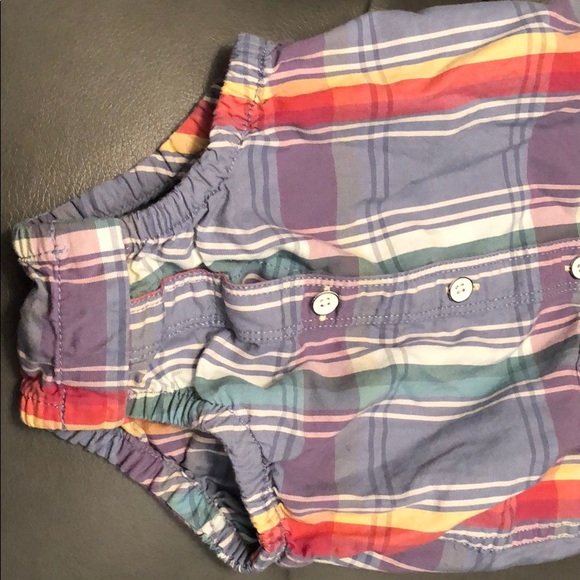 Baby Gap, Rainbow button up, onesie - Picture 3 of 4